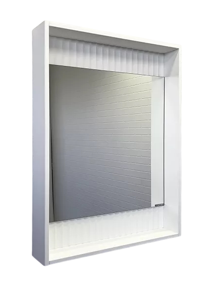 Зеркало Comforty Марсель 60 с подсветкой, матовое белое