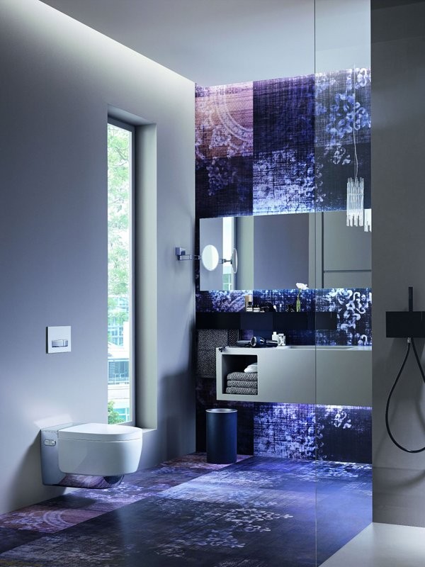 Умный унитаз подвесной Geberit AquaClean Mera Comfort 146.214.21.1 с системой удаления запахов, глянцевый хром