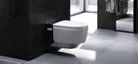 Умный унитаз подвесной Geberit AquaClean Mera Comfort 146.214.21.1 с системой удаления запахов, глянцевый хром