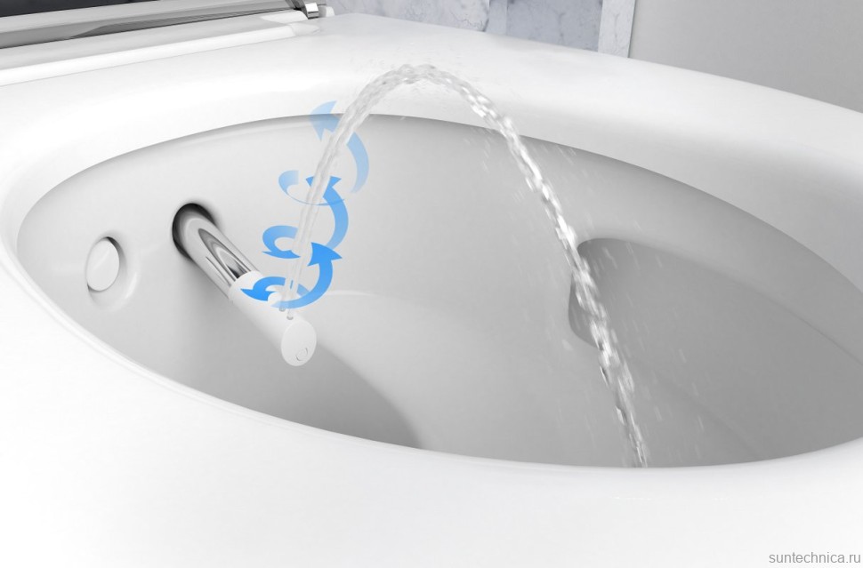 Умный унитаз подвесной Geberit AquaClean Mera Comfort 146.214.21.1 с системой удаления запахов, глянцевый хром