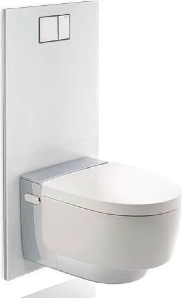Умный унитаз подвесной Geberit AquaClean Mera Comfort 146.214.21.1 с системой удаления запахов, глянцевый хром