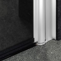 Душевая дверь в нишу Maybahglass MGD-432-1 80 см, профиль матовый белый, стекло графит матовый