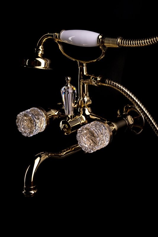 Смеситель для ванны с душем Boheme Crystal 293-CRST