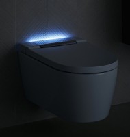 Умный унитаз подвесной Geberit AquaClean Sela 146.224.21.1 вставка глянцевый хром