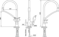 Смеситель для кухни Paulmark Siegen Si213111-308 с гибким изливом