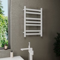 Полотенцесушитель электрический Bauedge Hotel Veer DB-0118 50х80, белый полуматовый