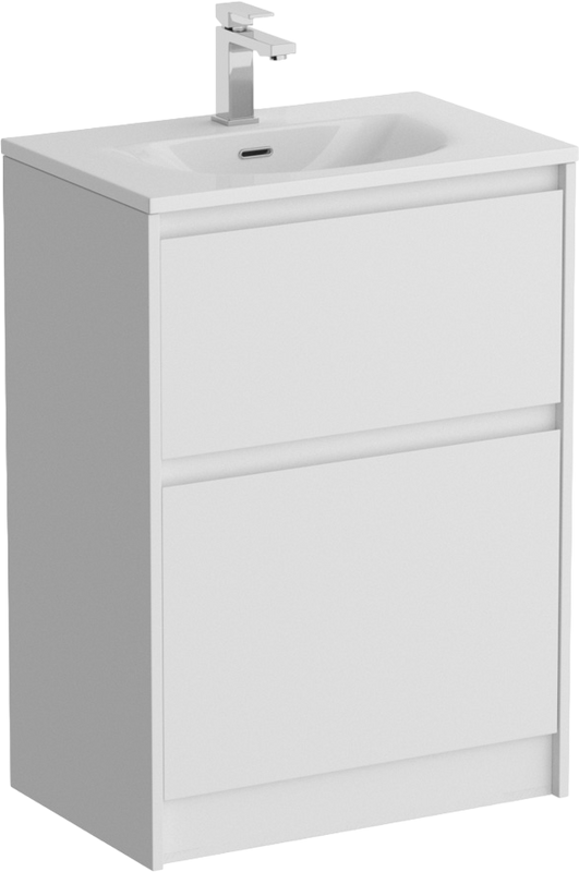 Мебель для ванной комнаты BelBagno Kraft 39 70 напольная, bianco opaco, раковина BB-8099-3-70