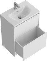 Мебель для ванной комнаты BelBagno Kraft 39 70 напольная, bianco opaco, раковина BB-8099-3-70