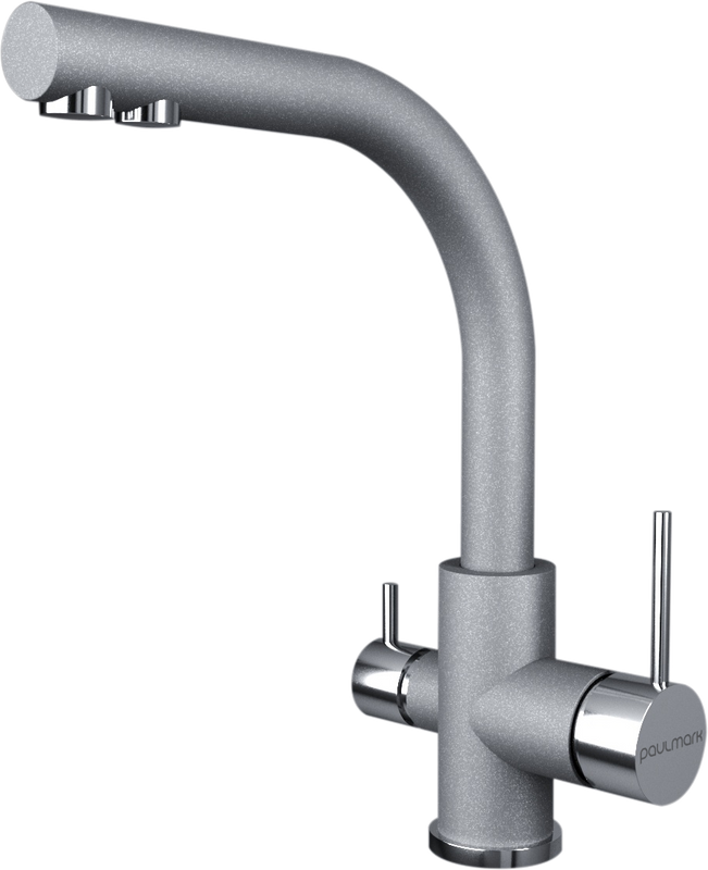 Смеситель для кухни Paulmark Essen Es213011-402 серый металлик