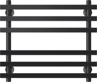 Полотенцесушитель электрический Secado Понтида Плюс, L 60x60 см, подключение слева, матовый черный, лесенка