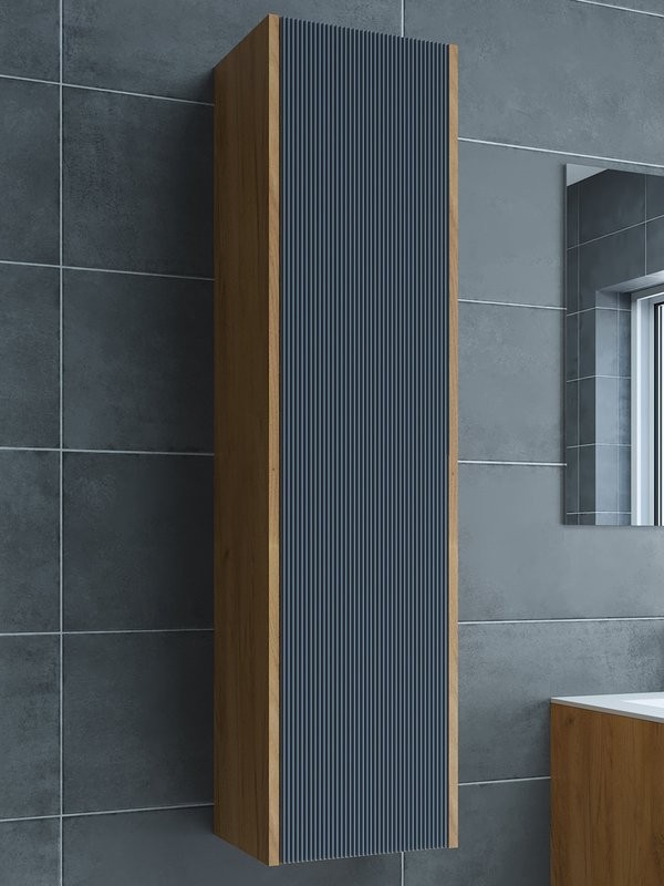 Шкаф-пенал для ванной Sanflor Диана ДКЗ графит