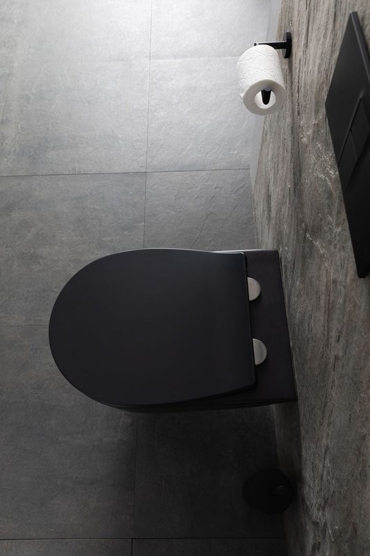 Унитаз подвесной Allen Brau Reality 4.32006.31 безободковый, с микролифтом, матовый черный