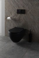 Унитаз подвесной Allen Brau Reality 4.32006.31 безободковый, с микролифтом, матовый черный