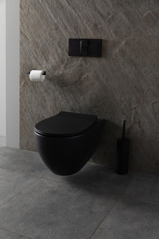 Унитаз подвесной Allen Brau Reality 4.32006.31 безободковый, с микролифтом, матовый черный