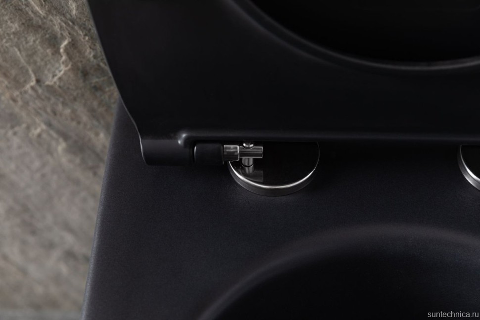 Унитаз подвесной Allen Brau Reality 4.32006.31 безободковый, с микролифтом, матовый черный