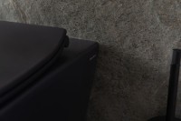 Унитаз подвесной Allen Brau Reality 4.32006.31 безободковый, с микролифтом, матовый черный