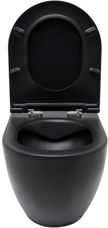 Унитаз подвесной Allen Brau Reality 4.32006.31 безободковый, с микролифтом, матовый черный