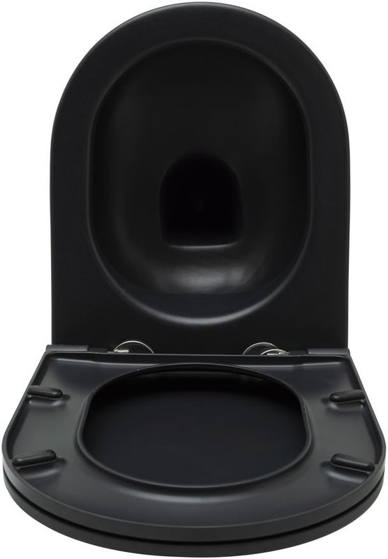 Унитаз подвесной Allen Brau Reality 4.32006.31 безободковый, с микролифтом, матовый черный