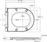 Унитаз подвесной Allen Brau Reality 4.32006.31 безободковый, с микролифтом, матовый черный