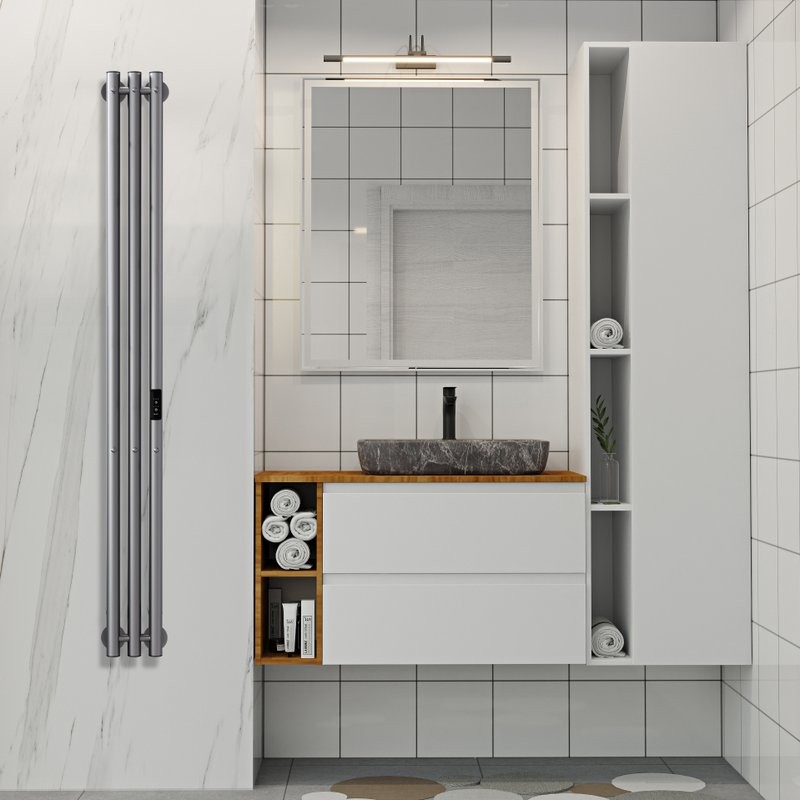 Полотенцесушитель электрический Indigo Style 3 LSE120-13GFMRt graphite metallic