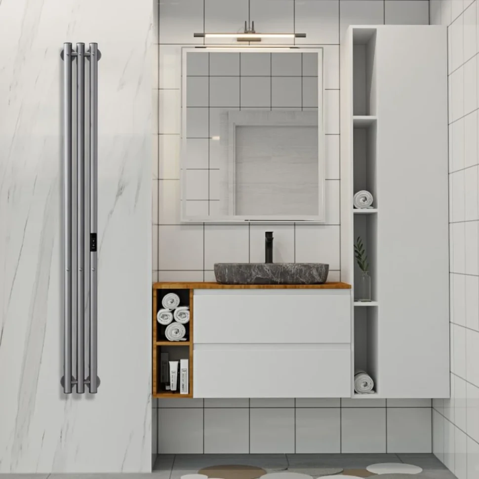 Полотенцесушитель электрический Indigo Style 3 LSE120-13GFMRt graphite metallic
