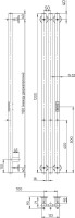 Полотенцесушитель электрический Indigo Style 3 LSE120-13GFMRt graphite metallic