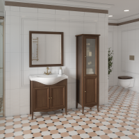 Мебель для ванной комнаты Caprigo Лион 80 2 дверцы, орех античный