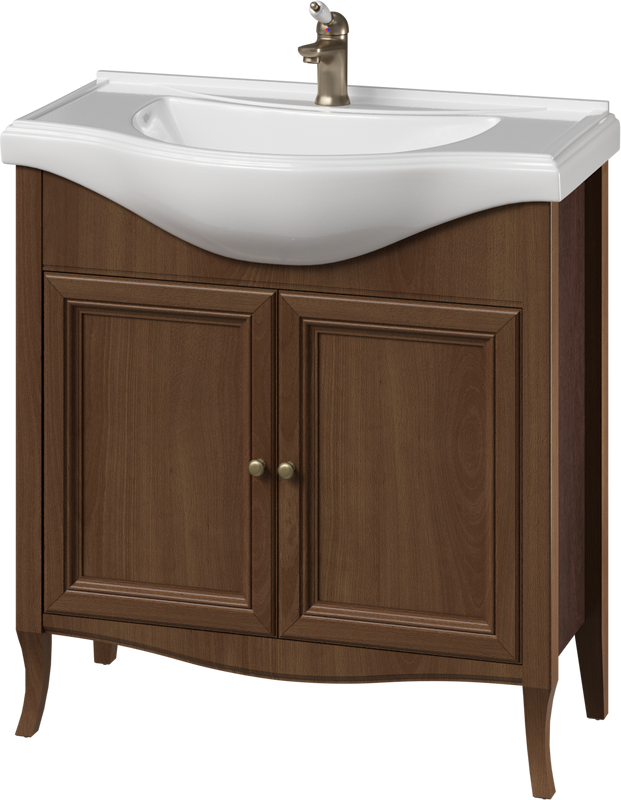 Мебель для ванной комнаты Caprigo Лион 80 2 дверцы, орех античный