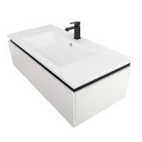 Мебель для ванной комнаты Cezares Slider 100 подвесная, 1 ящик, белая