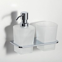 Набор Дозатор Wasserkraft Leine K-5089 со стаканом + Ершик + Держатель + Крючок