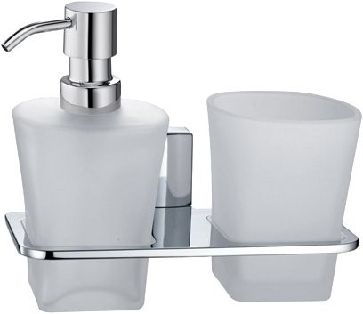 Набор Дозатор Wasserkraft Leine K-5089 со стаканом + Ершик + Держатель + Крючок