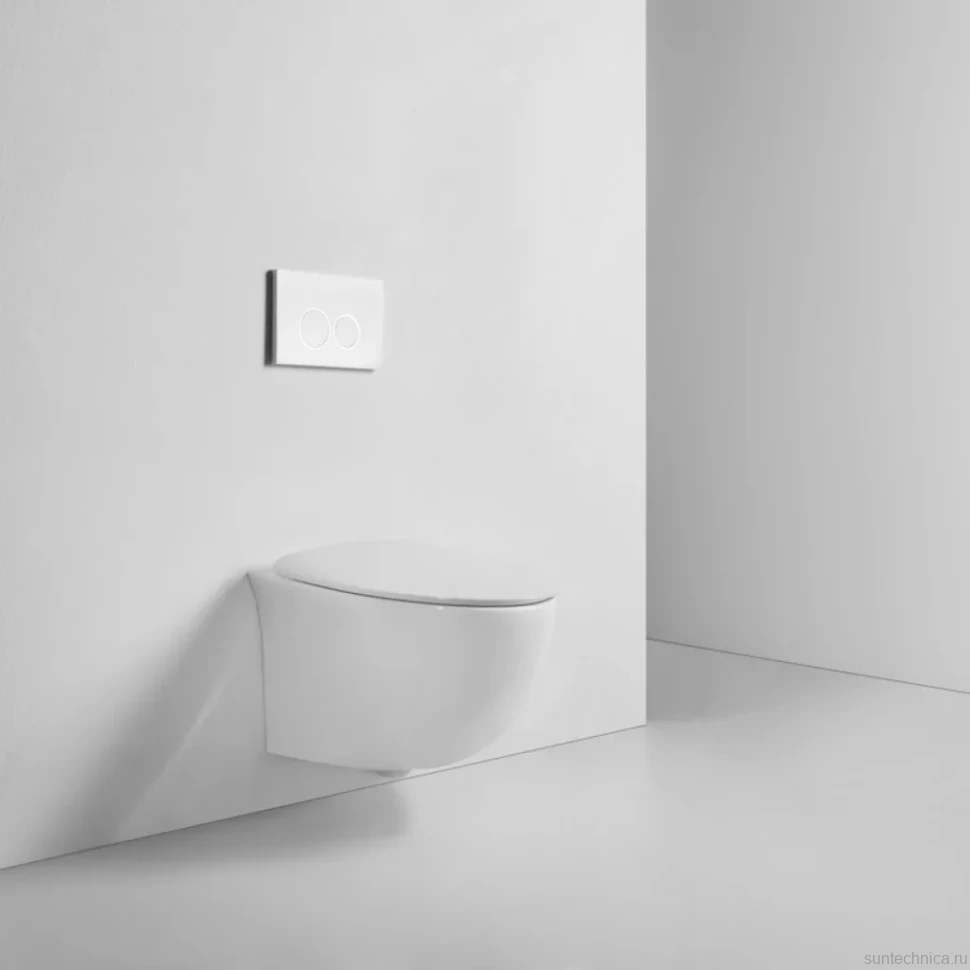 Унитаз подвесной BOND Oval F05-10 безободковый, с микролифтом