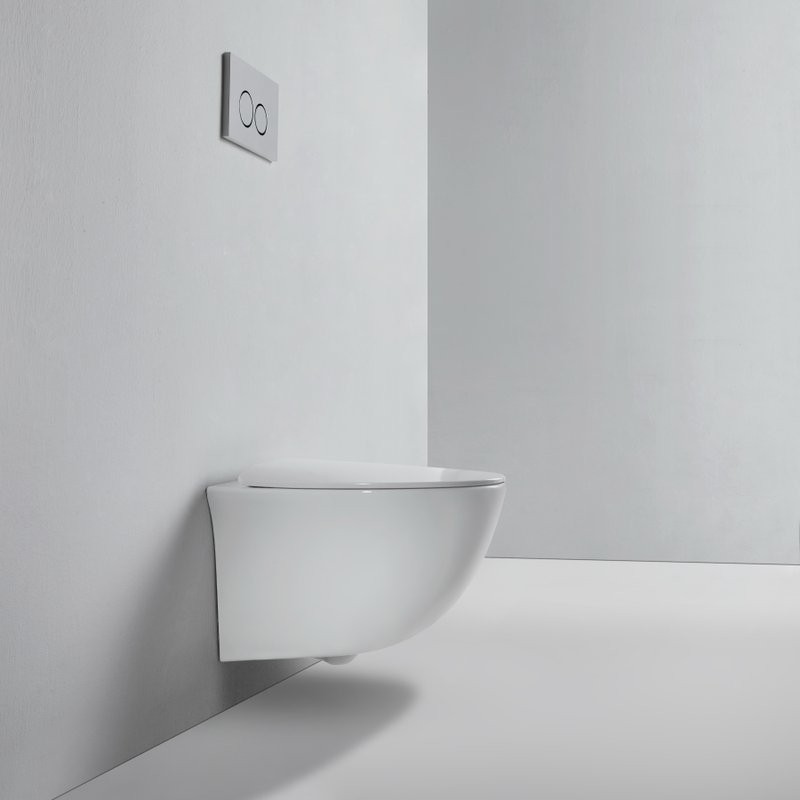 Унитаз подвесной BOND Oval F05-10 безободковый, с микролифтом