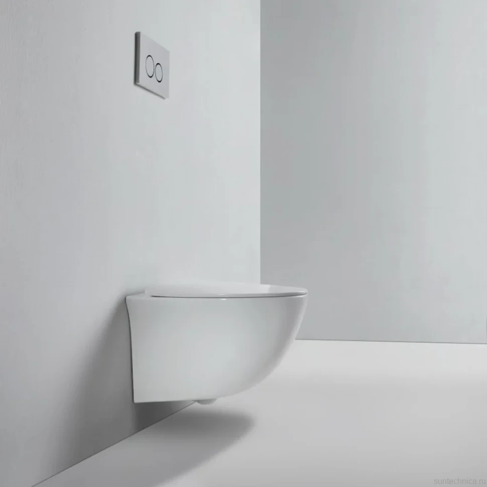 Унитаз подвесной BOND Oval F05-10 безободковый, с микролифтом