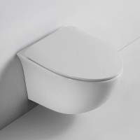 Унитаз подвесной BOND Oval F05-10 безободковый, с микролифтом