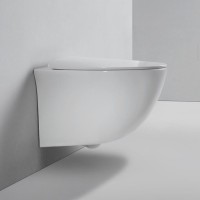 Унитаз подвесной BOND Oval F05-10 безободковый, с микролифтом
