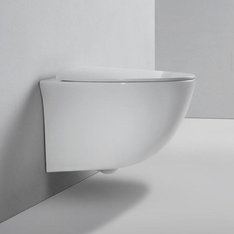 Унитаз подвесной BOND Oval F05-10 безободковый, с микролифтом