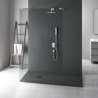 Поддон для душа Vincea VST-4SR9011A 110x90 антрацит, с сифоном