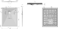 Поддон для душа Vincea VST-4SR9011A 110x90 антрацит, с сифоном