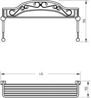 Полка Migliore Complementi 22035 хром