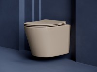 Унитаз подвесной Ceramicanova Balearica Rimless CN6000MC капучино матовый