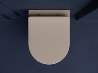 Унитаз подвесной Ceramicanova Balearica Rimless CN6000MC капучино матовый