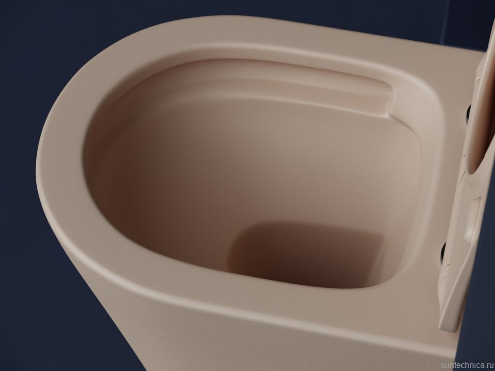 Унитаз подвесной Ceramicanova Balearica Rimless CN6000MC капучино матовый