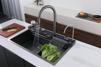 Мойка кухонная Ceruttispa Gloria II nano black, черная