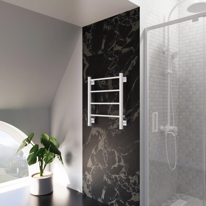 Полотенцесушитель электрический Grota Simple K RAL9016 EL 53х60, матовый белый