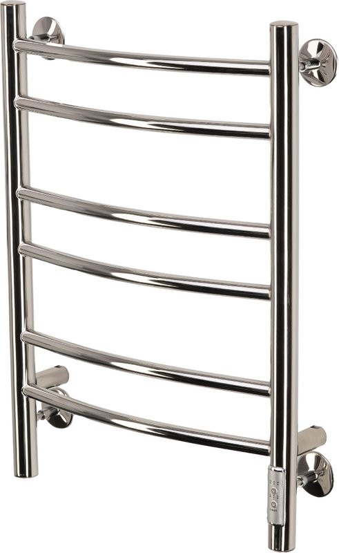 Полотенцесушитель электрический Comfysan Noumi EC-6 60x45 см, подключение справа, слева, хром, лесенка, из стали