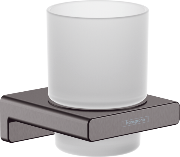 Стакан Hansgrohe AddStoris 41749340 шлифованный черный хром