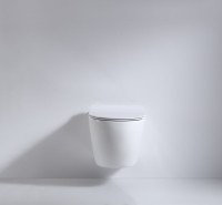 Унитаз подвесной beWash Minimal BKWHR003480 безободковый, с микролифтом, белый глянец