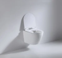 Унитаз подвесной beWash Minimal BKWHR003480 безободковый, с микролифтом, белый глянец