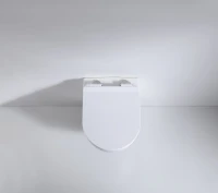 Унитаз подвесной beWash Minimal BKWHR003480 безободковый, с микролифтом, белый глянец